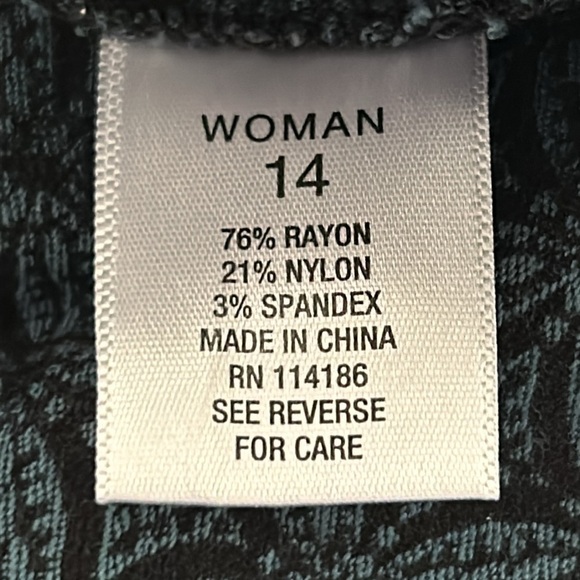 Roz & Ali Mandala Design Pants Size 14 - Picture 5 of 6